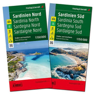 Buy map Sardinia North and South, road map set 1:150,000
