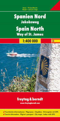 Buy map Spain North - Way of St. James, road map 1:400,000