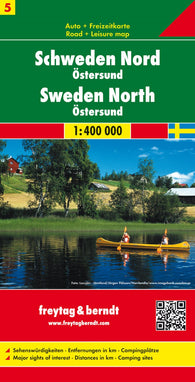 Buy map Sweden North - Östersund, road map 1:400,000