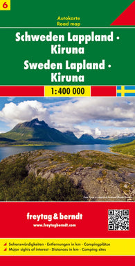 Buy map Sweden Lamapd - Kiruna, road map 1:400,000
