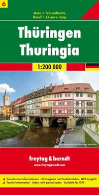 Buy map Thuringen Germany Road Map 1:200,000