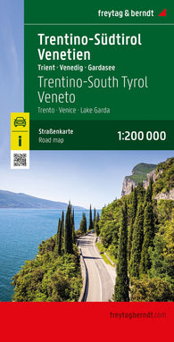 Buy map South Tyrol, Trentino, Lake Garda and Venice, Italy