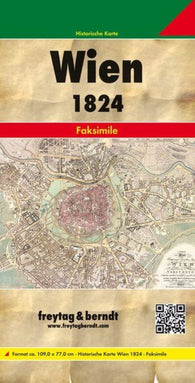 Buy map Wien und dessen Vorstädten 1824, Historische Karte 1:6.000 = Vienna and its suburbs in 1824, historical map 1:6,000