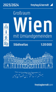 Buy map Greater Vienna city atlas, Cities atlas 1:20,000, 2023/2024
