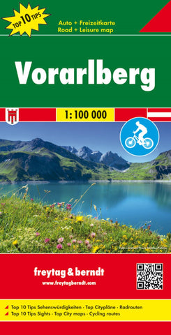 Buy map Vorarlberg, road map 1:100,000, top 10 tips