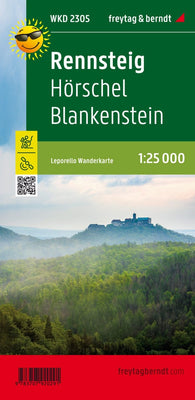 Buy map Rennsteig - Hörschel - Blankenstein, hiking map Leporello 1:25,000