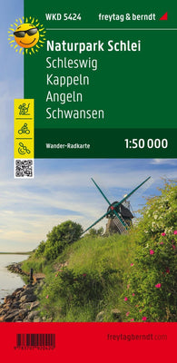 Buy map Schlei, Schleswig, Kappeln, fishing, hiking + cycling map 1:50,000