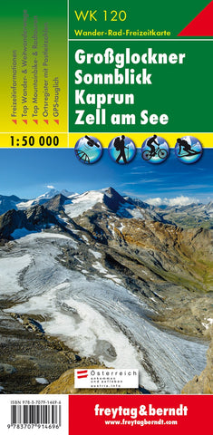 Buy map Großglockner - Sonnblick - Kaprun - Zell am See, hiking map 1:50,000, WK 120