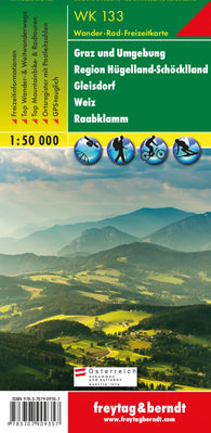Buy map WK 133 Graz and the surrounding area - Hügelland -Schöcklland - Gleisdorf - Weiz - Raabklamm, hiking map 1:50,000
