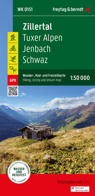 Buy map Zillertal, hiking, bike and leisure map 1:50,000 WK 151