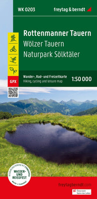 Buy map Rottenmanner Tauern, hiking, bike and leisure map 1:50,000 WK 0203