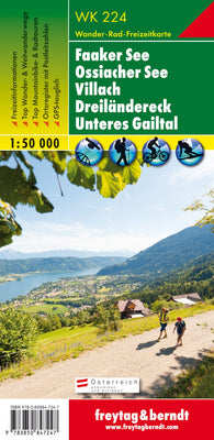 Buy map WK 224 Faaker See - Ossiacher See - Villach - three -way area - Lower Gailtal, hiking map 1:50,000