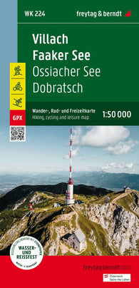 Buy map Villach- Faaker See, hiking, bike and leisure map 1:50,000 WK 224