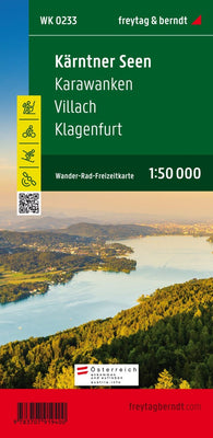 Buy map Kärntner Lakes - Karawanken - Villach - Klagenfurt am Wörthersee, Wander + Radkarte 1:50,000, WK 0233