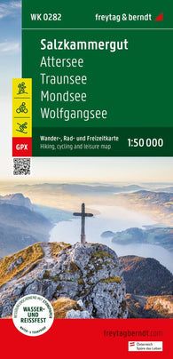 Buy map Salzkammergut, hiking, bike and leisure map 1:50,000 WK 0282