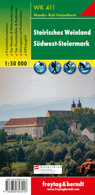 Buy map WK 411 Styrian Weinland - SouthWest -Styria, hiking map 1:50,000