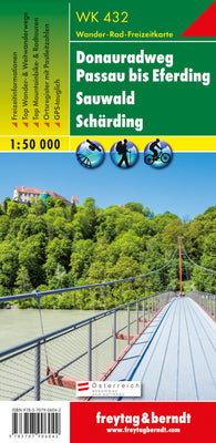 Buy map WK 432 Donauradweg Passau to Eferding - Sauwald - Schärding, hiking map 1:50,000