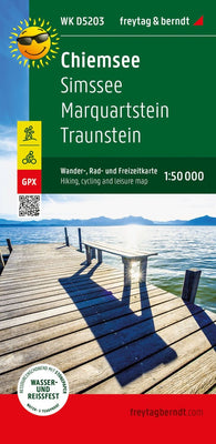 Buy map Chiemsee, Wander-, Rad- und Freizeitkarte 1:50.000, freytag & berndt, WK D5203 = Chiemsee, hiking, bike and leisure map 1:50,000 WK D5203