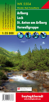 Buy map WK 5504 Arlberg - Lech - St. Anton am Arlberg - Verwall group, hiking map 1:35,000