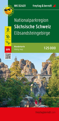 Buy map Nationalparkregion Sächsische Schweiz, Wanderkarte 1:25.000, freytag & berndt, WK D2401 = National Park region of Saxon Switzerland, hiking map 1:25,000 WK D2401