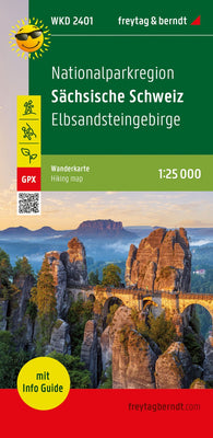 Buy map Nationalparkregion Sächsische Schweiz, Wanderkarte 1:25.000, mit Infoguide, freytag & berndt, WKD 2401 = National Park region of Saxon Switzerland, hiking map 1:25,000, with infoguide WKD 2401