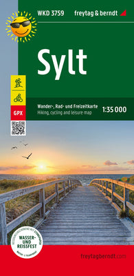 Buy map Sylt, Wander- und Radkarte 1:35.000 = Sylt, hiking and cycling map 1:35,000