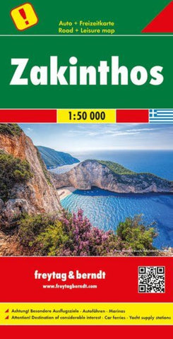 Buy map Zakinthos, road map 1:50,000