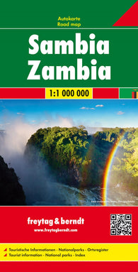 Buy map Zambia, road map 1:1 000,000