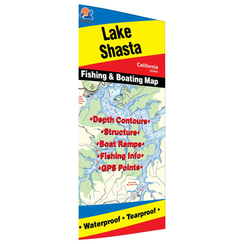 Buy map Shasta Lake Fishing Map