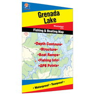 Buy map Grenada Lake Fishing Map