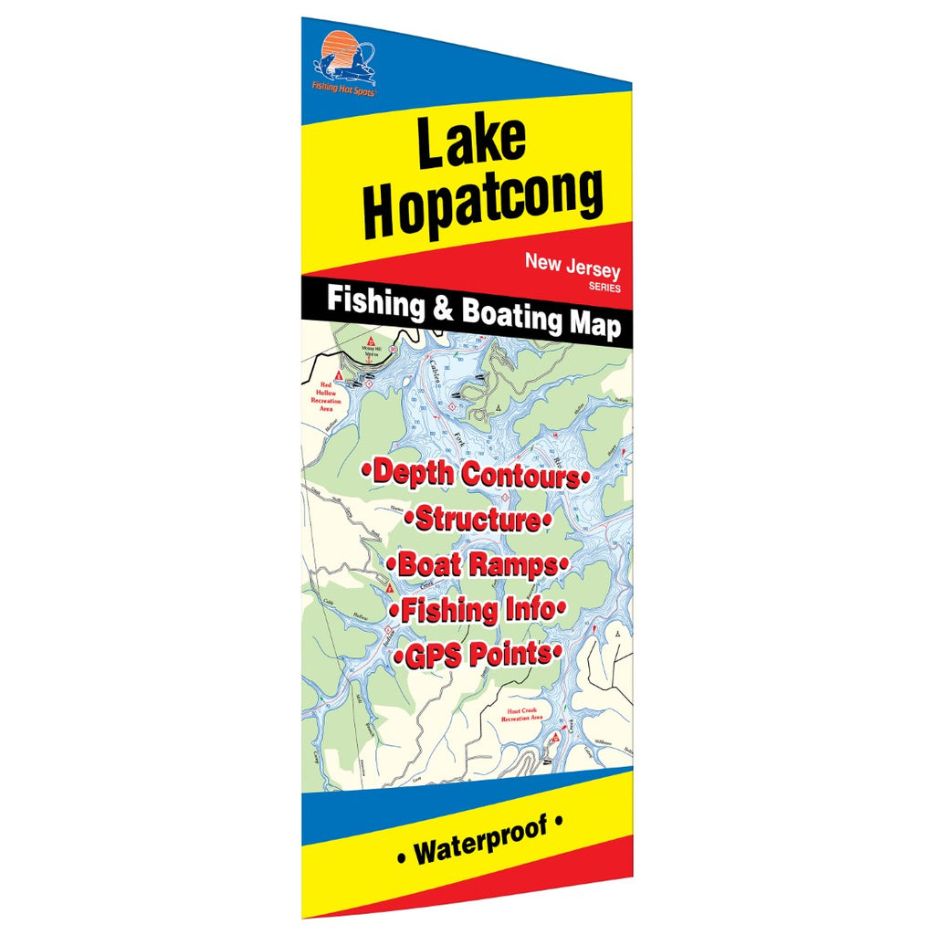 Buy map: Lake Hopatcong Fishing Map – YellowMaps Map Store