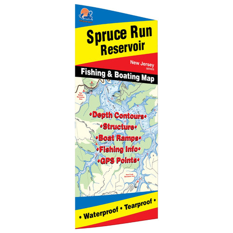 Buy map Spruce Run Reservoir Fishing Map