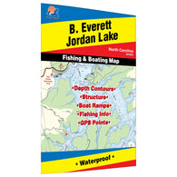 Buy map B. Everett Jordan Lake Fishing Map