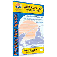 Buy map Lake Eufaula South Fishing Map (South of Hwy 9 bridge)