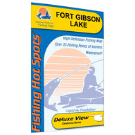 Buy map Fort Gibson Lake Fishing Map