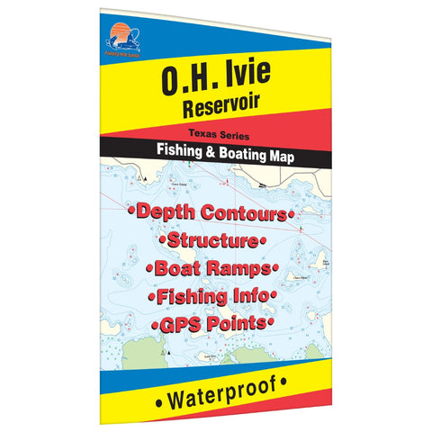 Buy map O.H. Ivie Reservoir Fishing Map