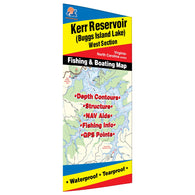 Buy map Kerr Reservoir (Buggs Island-West - VA/NC) Fishing Map