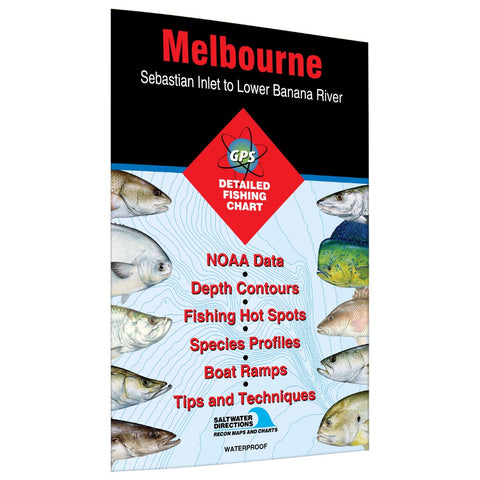 Buy map Melbourne  Sebastian Inlet to Lower Banana River Fishing Map