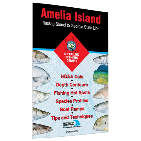 Buy map Amelia Island - Nassau Sound to Georgia State Line saltwater fishing map