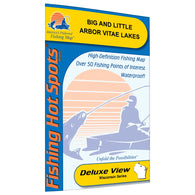 Buy map Big and Little Arbor Vitae Lakes (Vilas Co) Fishing Map
