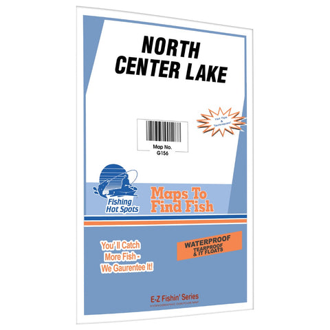 Buy map North Center Lake-Chisago Chain Fishing Map