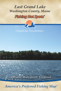 Buy map East Grand Lake Fishing Map