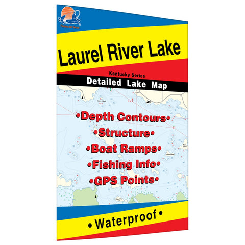 Buy map Laurel River Lake Fishing Map