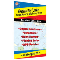 Buy map Kentucky Lake-Central (Blood River to Big Sandy - TN/KY) Fishing Map