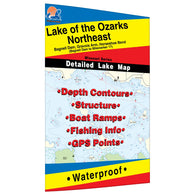 Buy map Lake of the Ozarks-Northeast (Milemarker 17 to Bagnell Dam) Fishing Map