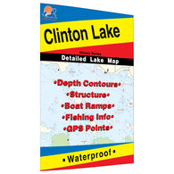 Buy map Clinton Lake (Illinois) Fishing Map