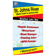 Buy map St. Johns River (Black Creek to Jacksonville) Fishing Map