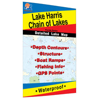 Buy map Harris Chain of Lakes Fishing Map
