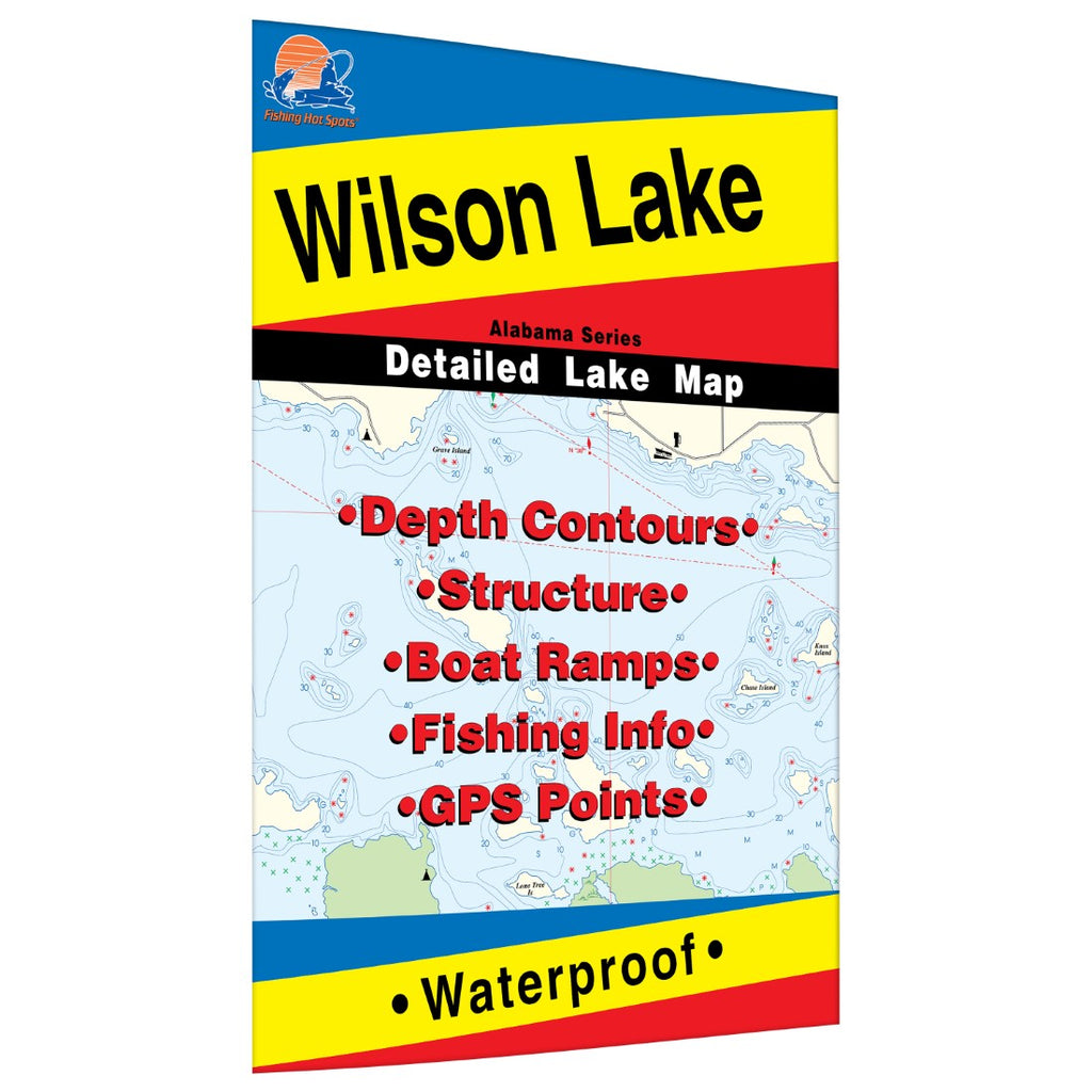 Buy map Wilson Lake Fishing Map YellowMaps Map Store