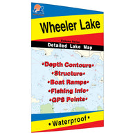 Buy map Wheeler Lake Fishing Map